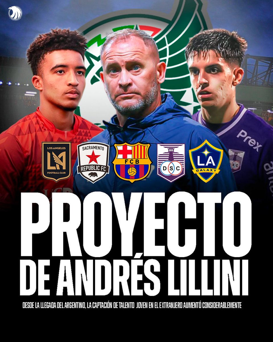 🇲🇽🏆¡LILLINI REVOLUCIONÓ A MÉXICO!

🔥Desde su llegada como Director de Selecciones Menores, Andrés Lillini ha cambiado la historia

🏆México volvió a dominar la Concacaf, ganando TODOS los títulos juveniles: Sub-15, Sub-17 y Sub-20

🌎La captación de talento en el extranjero se