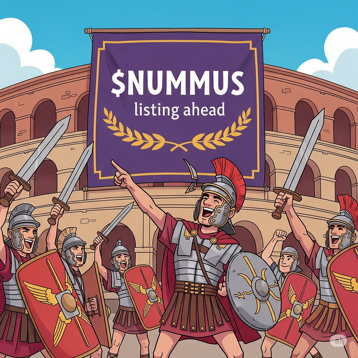 $NUMMUS listing ahead.