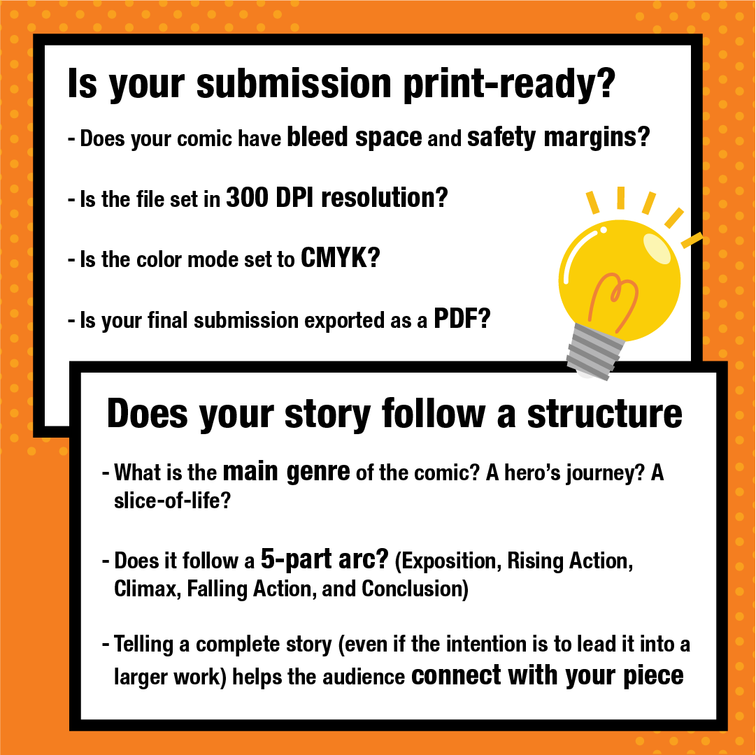 iFdesignstudios's tweet image. 📣The deadline is getting closer!📣
Make sure your comic is on track:
✅is your submission print-ready?
✅does your story follow a structure?
✅Is the artwork of the #comic consistent?
Be sure to sign up by 9.1.25 to have your spot in the #VisualStorytellerContest
#artcontest