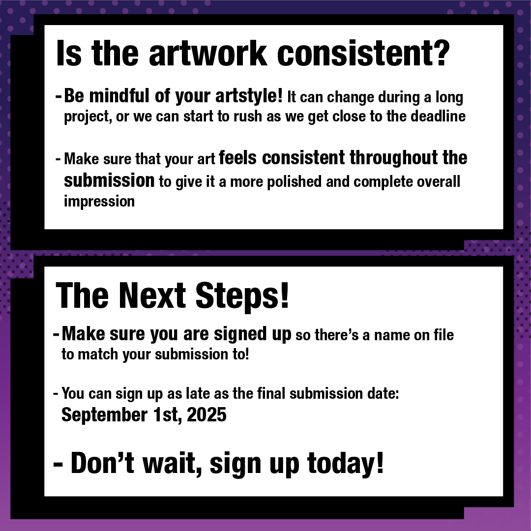 iFdesignstudios's tweet image. 📣The deadline is getting closer!📣
Make sure your comic is on track:
✅is your submission print-ready?
✅does your story follow a structure?
✅Is the artwork of the #comic consistent?
Be sure to sign up by 9.1.25 to have your spot in the #VisualStorytellerContest
#artcontest