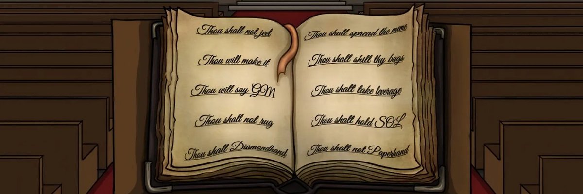 <a href="/fuelkek/">Fuel</a> Tenant 6. 📜
Thou shall shill thy bags.