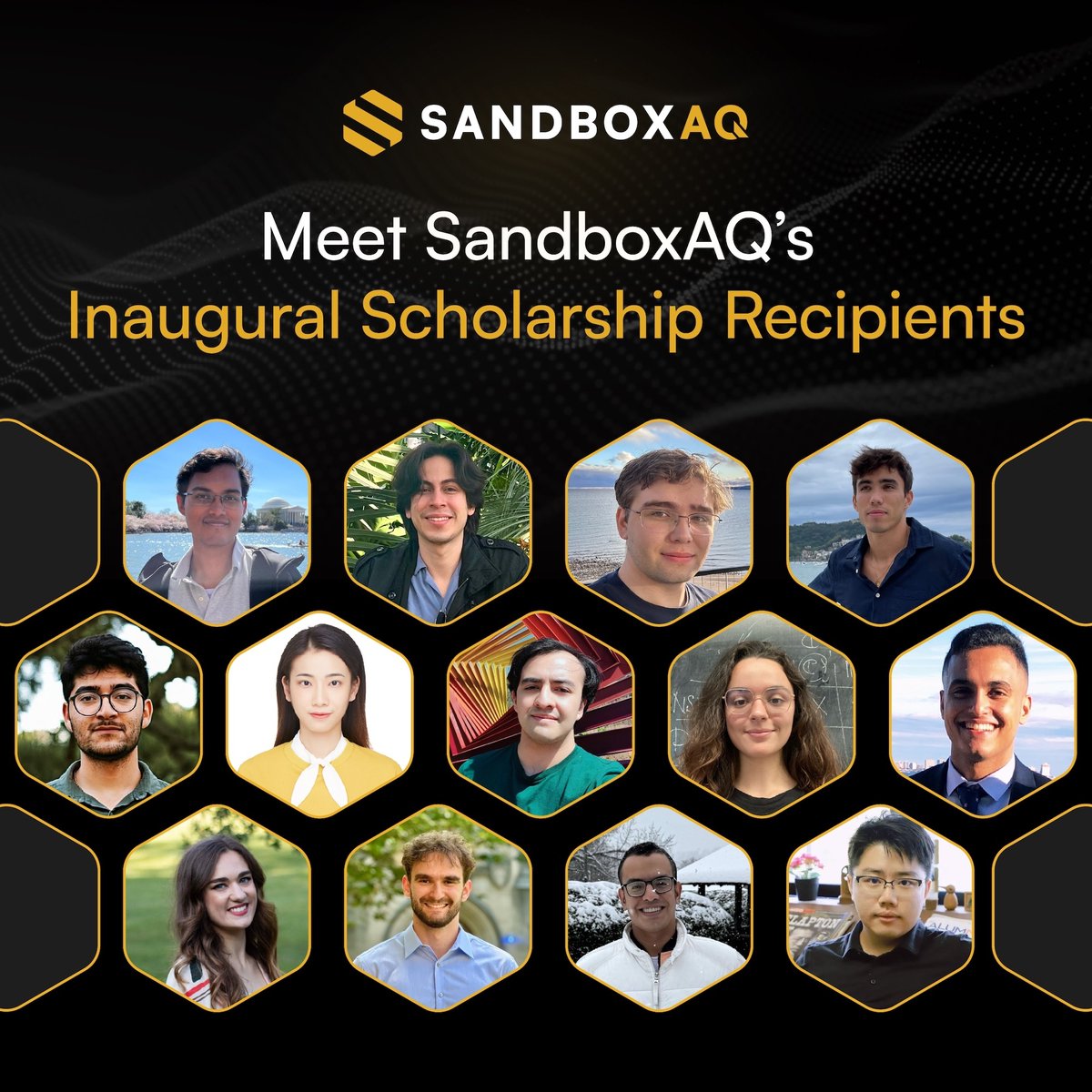 SandboxAQ's tweet photo. Continuing our tradition of preparing future generations for careers in #AI & #quantum (AQ), today, we proudly announced 13 inaugural @SandboxAQ Scholars! 10 PhD applicants from around the world each received $10k Research Excellence #Scholarships for their bold vision of the future and 3 received a $5k Global Travel Award to present their research at international conferences.

Click here to read more about the Scholars and their research https://t.co/RQMs3X6ui0

Watch this space for a deeper dive into these future superstars who are leveraging #AQ to tackle some of the world’s toughest challenges.

#SandboxAQ #scholarships #PhD #research #education