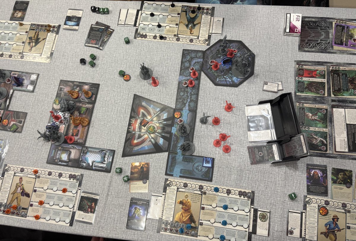 hellishsup's tweet image. Сыграли вчера на Др @Drammaturg в Ктулху Смерть может умереть и Лесной народец. В первый игравю второй раз и в этот трай настолка зашла мне больше, чем в прошлый, а вторая не впечатлила