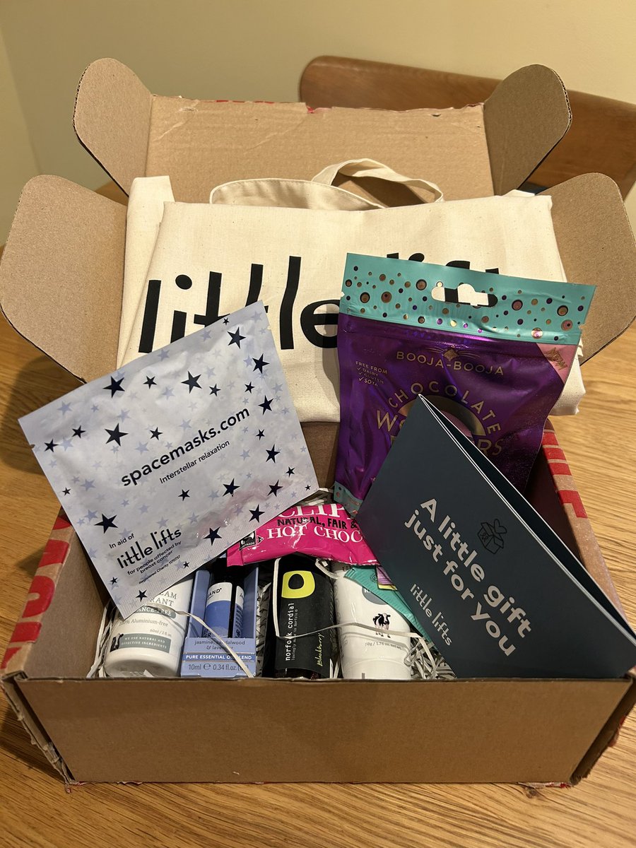 A massive thank you to <a href="/littleliftsUK/">Little Lifts</a> for my amazing box of goodies ahead of radiotherapy. What a fantastic job you do to support breast cancer patients. We all need to get donating, I know I will! #breastcancer