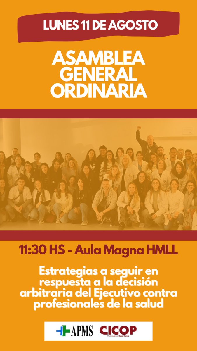 Que alguien me explique cómo el Director del Hospital les cede el aula magna para q le hagan un paro a él mismo. 
Algo no está bien. 
Hay cosas q solo pasan en <a href="/MunicipioBahia/">Municipio Bahía Blanca</a> 
Manana pedimos salón blanco/Héroes d Malvinas para hacer asamblea y hacemos paro y tratar paritarias.