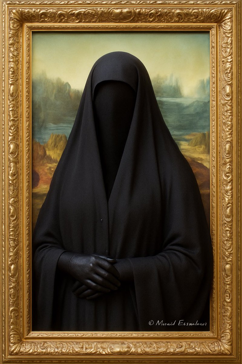 kierszenbaum's tweet photo. The Mona Lisa in a burqa — the perfect portrait of “Palestine”: a gilded frame wrapped around nothing. A fraud framed as a nation.

Mona Lisa — Read my full op-ed here 👉 https://t.co/z5rrIrQMhR

#Palestine #Israel #Hamas #October7 #NeverAgain #MiddleEast #Truth https://t.co/bh4Qm0twZu