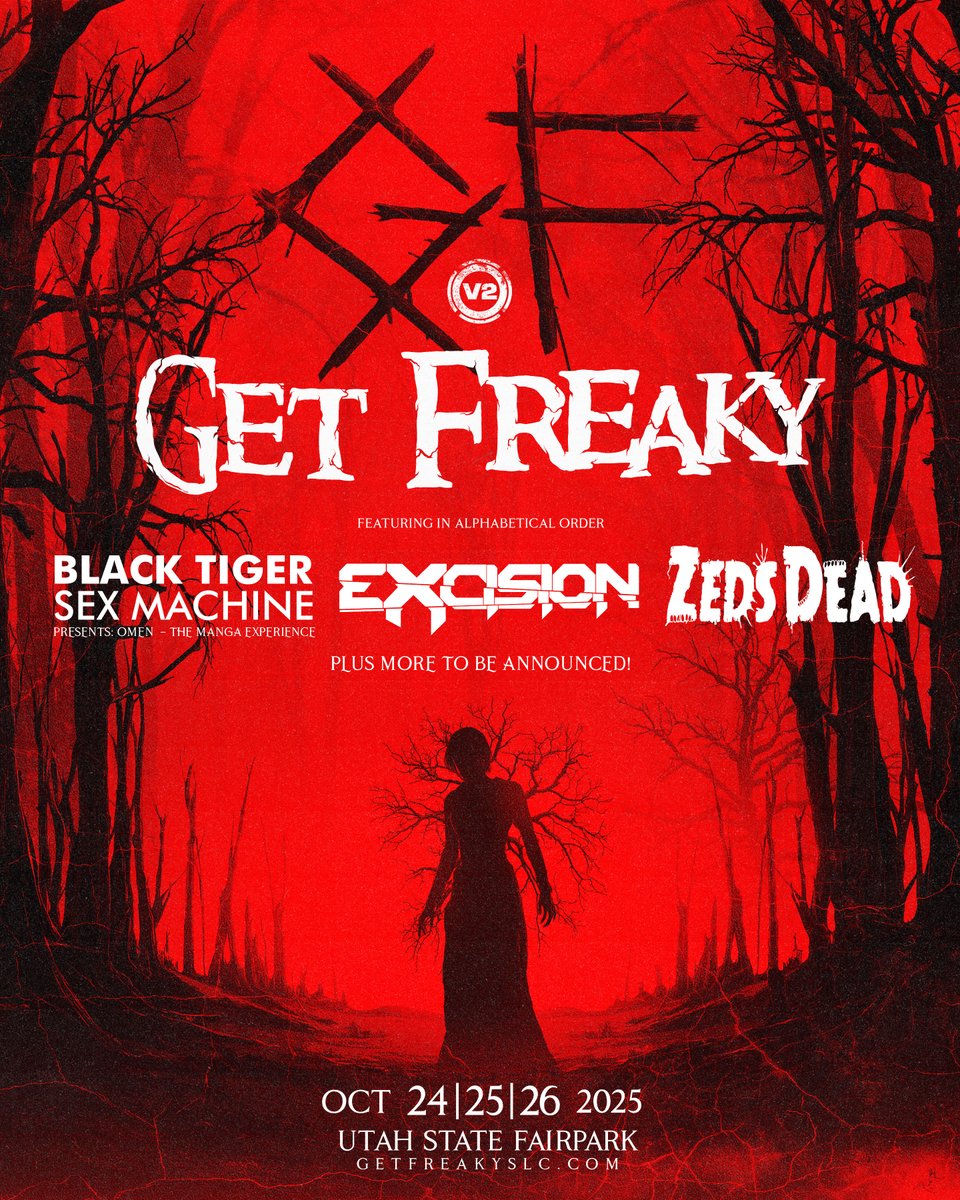 Your Get Freaky 2025 lineup just got real SCARY! @BTSMofficial <a href="/Excision/">Excision</a> <a href="/zedsdead/">Zeds Dead</a> and many more freaks yet to be unleashed 🪦😈 

Passes on sale Wednesday at 12pm (MT) | getfreakyslc.com