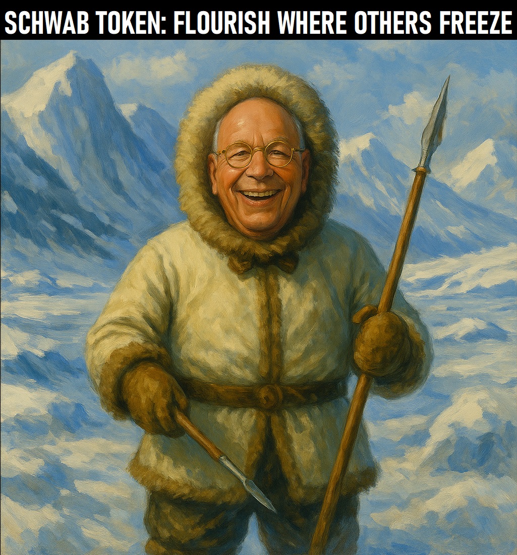 SchwabToken makes it work, even on ice!
#CrisisProof #GreatResetToken #SchwabToken #Crypto #memecoins
