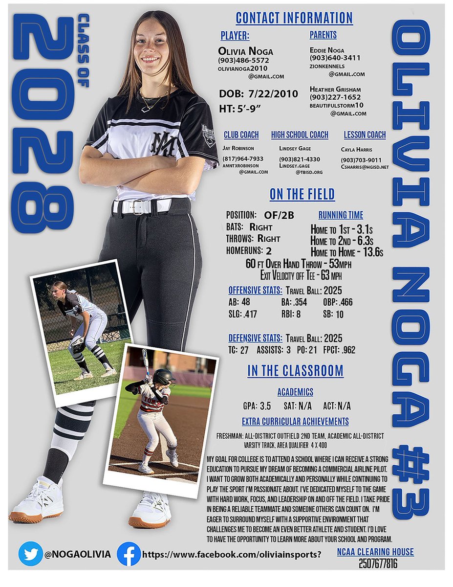 NogaOlivia's tweet photo. I had an amazing experience at the SE softball camp! I loved meeting the coaches, staff, and players—they were all so welcoming and encouraging. I left feeling inspired and motivated to keep improving. Thank you for such an unforgettable experience. @SavageStormSB @amntx16u https://t.co/DWBsMBCTF2
