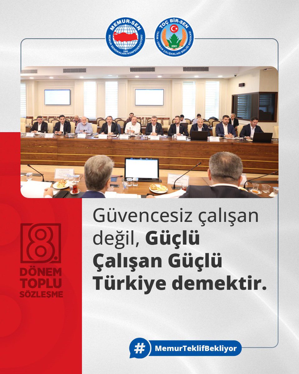 💢Ünvanı, görev yeri, kıdemi ne olursa olsun; memurun temel beklentisi insanca yaşayacağı bir gelir ve adil çalışma koşullarıdır.

💢Vergi yükünü hafifletmekten sosyal hakları güçlendirmeye, çalışma barışını tesis etmekten aile bütünlüğünü korumaya kadar her talep, emeğin onurunu