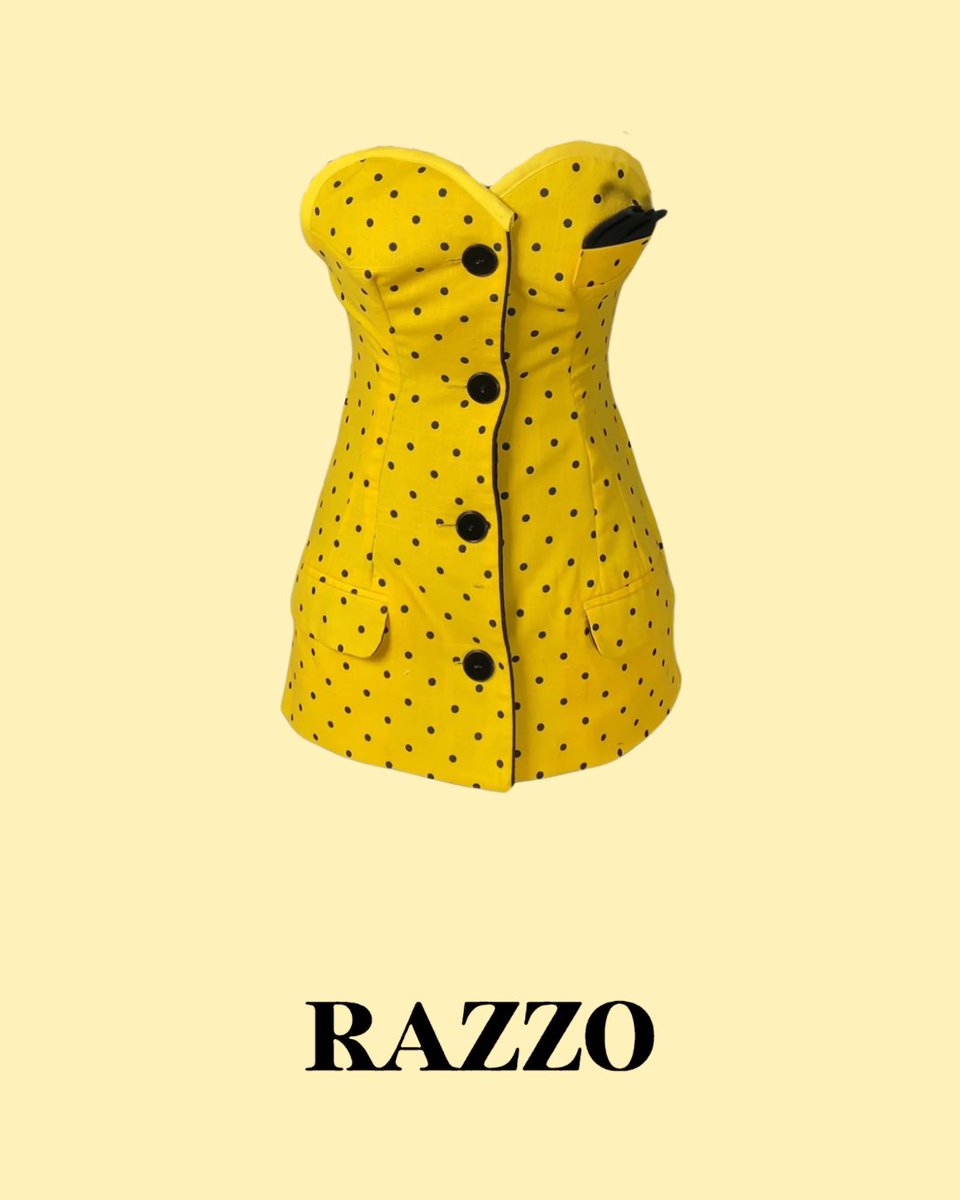 hausofrazzo's tweet photo. The category is Mellow Yellow! 🌻 Check out these Haus of Razzo pieces that feature the color yellow! 😎💛 https://t.co/5YtSyeL7UW