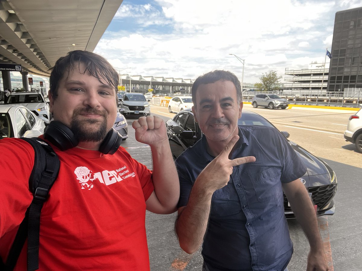 Ali picked me up from the <a href="/DemSocialists/">DSA</a> convention hotel and we had a wonderful discussion about his history, the struggle for Palestinian liberation, and DSA’s campaigns and involvement in the movement. He wanted to know the website and to learn more about DSA!