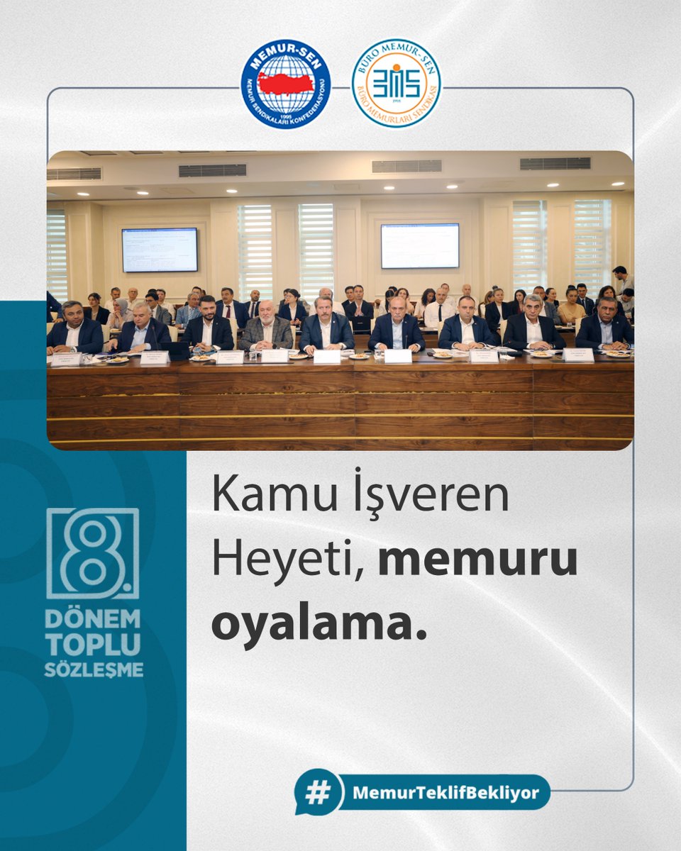 Kamu İşveren Heyeti, memuru oyalama!

#MemurTeklifBekliyor
