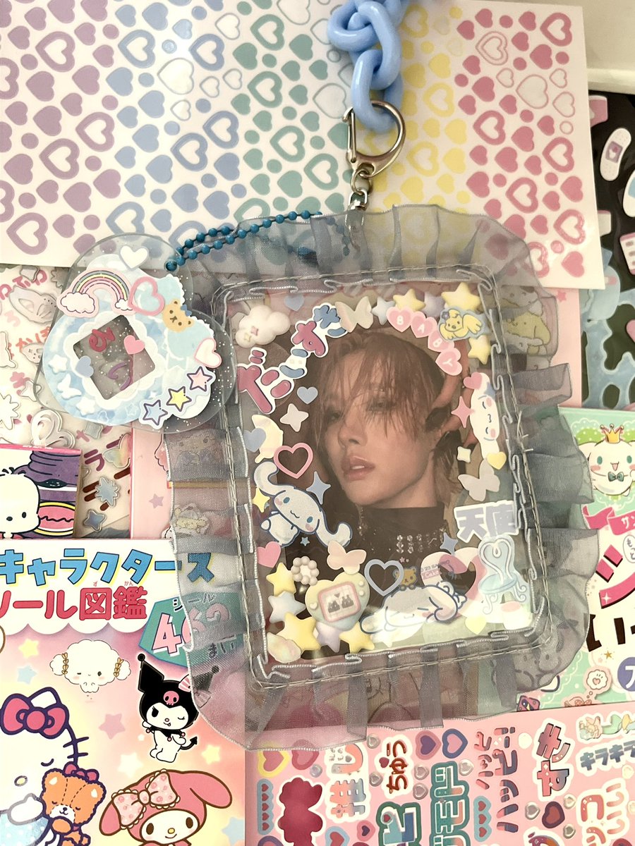 almost just lost her to an acrylic holder i couldn’t get her out of 😭😭😭 i love you rui