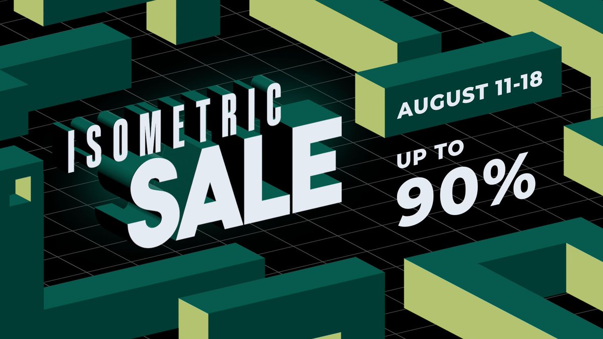 The Isometric Sale is LIVE on Steam until August 18! Owlcat Games &amp; META Publishing offer up to 90% off on 100+ games, DLCs, &amp; bundles. Expand your library &amp; wishlist new games! 

Dive in: 
isometric.owlcat.games

store.steampowered.com/sale/Isometric…
