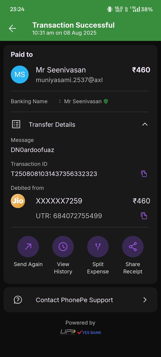 Sameer7299's tweet photo. I was cheated by a site/app called SEAGA.
They promised ₹92/day on a ₹460 plan, with ₹150 min withdrawal.
After payment, they stopped giving returns &amp; blocked me.
Paid via @PhonePe @NPCI_NPCI
Request @Cyberdost @MHAIndia to take action.
#CyberCrime #FraudAlert #OnlineScam https://t.co/vuqWLyIxZE
