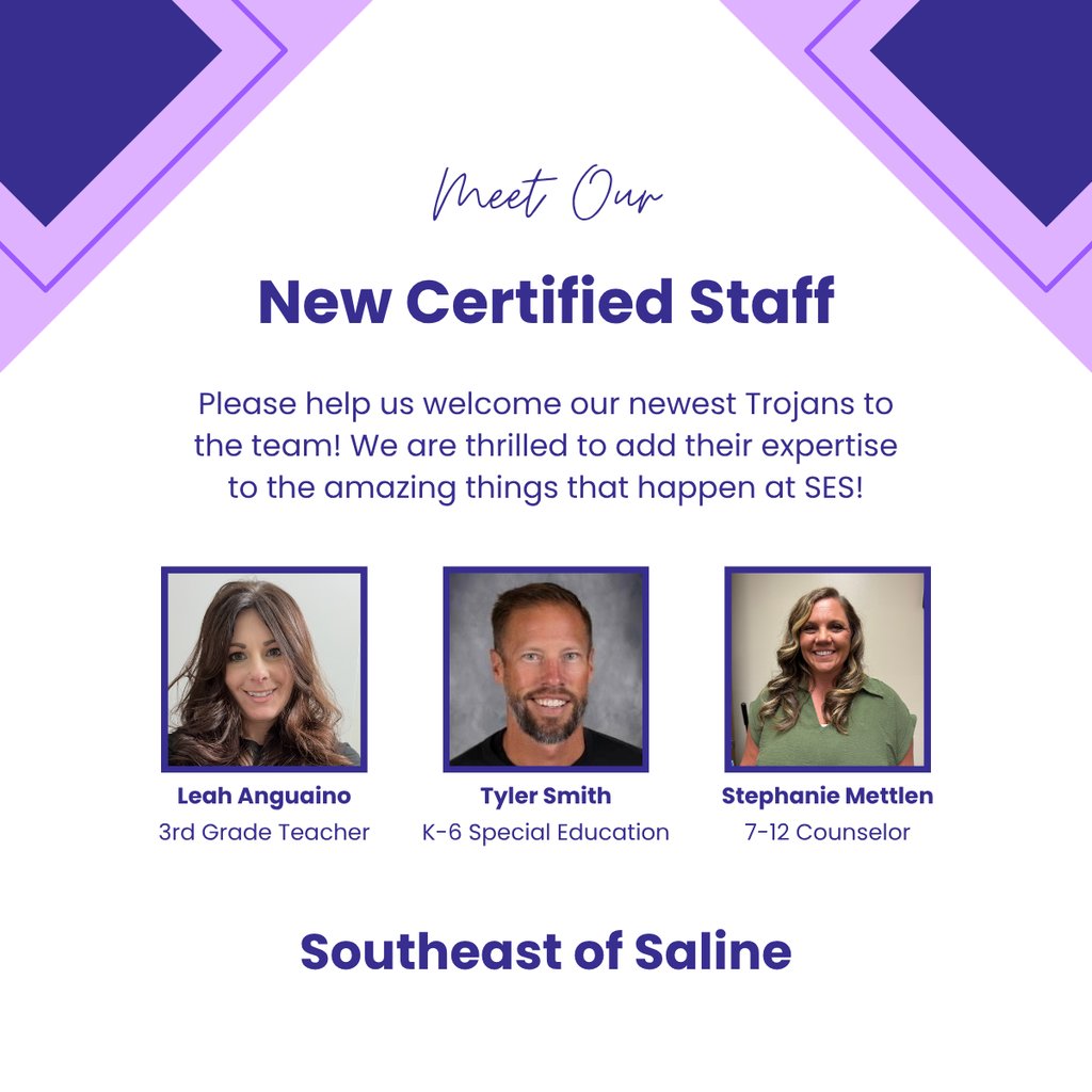 Please help us welcome our new certified staff to the team!