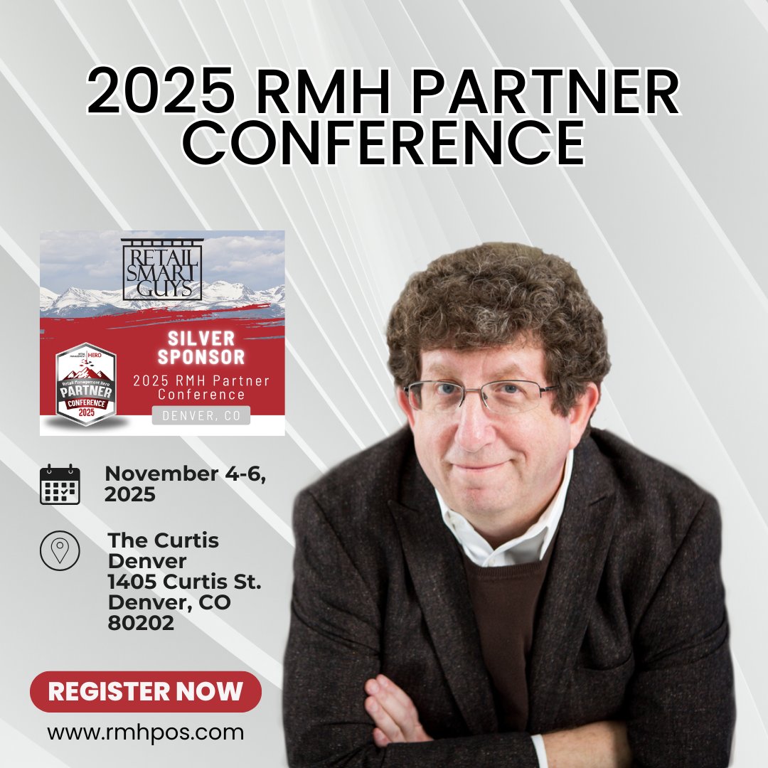 danjab's tweet image. 🎉 We’re thrilled to be a Silver Sponsor of the 2025 @RetailMgmtHero Partner Conference!

📍 Denver, CO
📅 Nov 4–6, 2025
Let’s connect, collaborate &amp;amp; celebrate retail innovation!

🔗 rmhpos.com/events/11-04-2…
#retailsmartguys #retailtech #rmhpartnerconference #smartretail