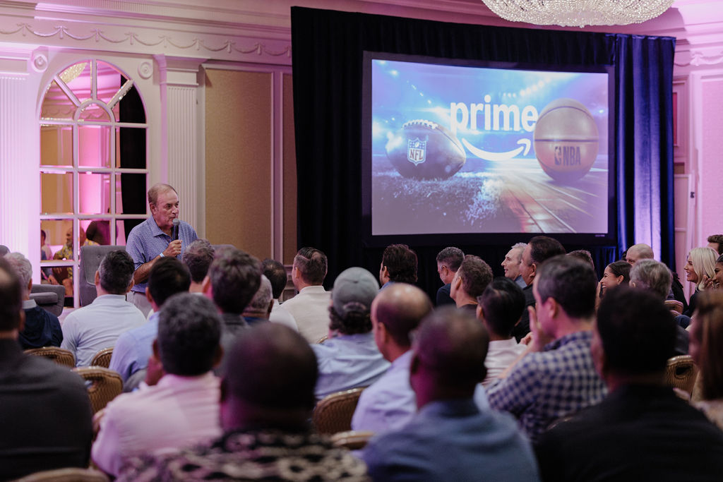 ajassy's tweet photo. Was great spending time with our NFL and NBA production teams last week as we gear up for our biggest stretch of live sports yet on Prime Video. Our Thursday Night Football crew has pushed boundaries these past three seasons with inventive features, analytics, and AI to change viewers’ watching experience. We’ll bring that same passion and focus to our NBA coverage. And, in both cases, we have very talented broadcast teams with knowledgeable, charismatic, and unique folks. Feel lucky to work with these teammates, and can’t wait for kickoff and tip-off!