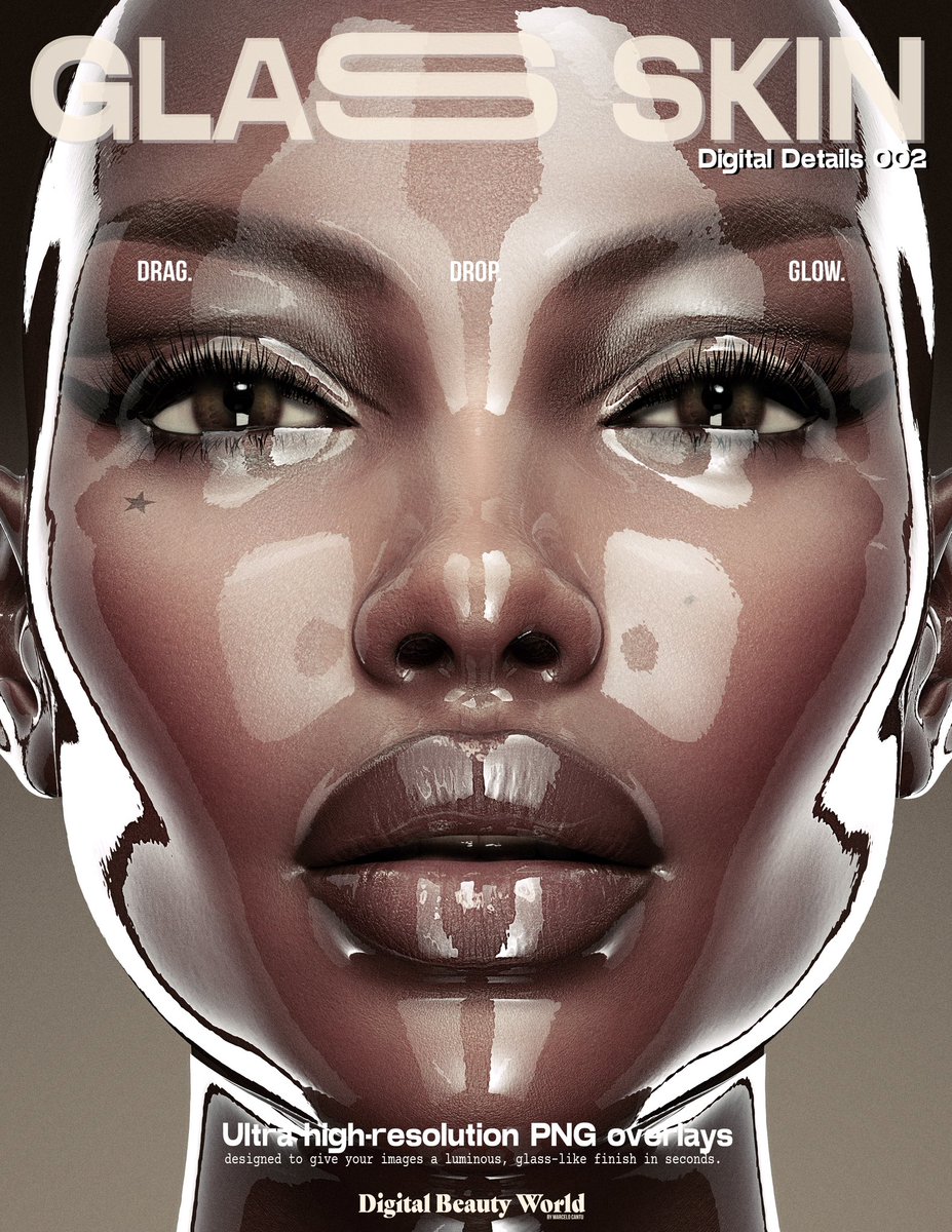 MarceloCantu's tweet photo. ✨ Glass Skin: Digital Details 002 ✨ Bring instant high-fashion glow to your edits with Glass Skin: Digital Details 002 — 24 ultra-high-res PNG overlays for Photoshop. 🔗 Link in bio.
#DigitalBeautyWorld #GlassSkin https://t.co/ee8eFIXU7w