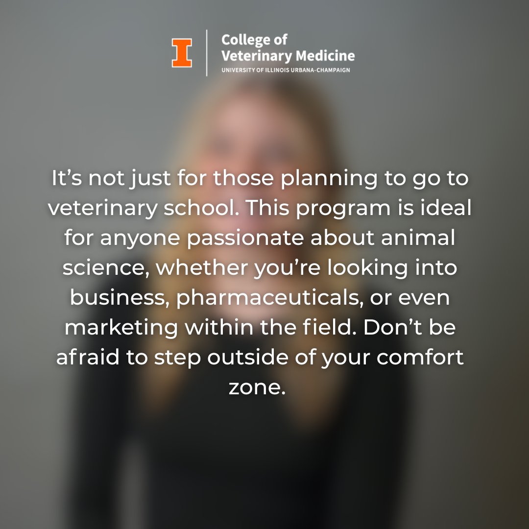 Grad_ILVetMed's tweet photo. Meet Whitney, one of our amazing Master of Veterinary Science Class of 2025 student ambassadors! 🎓 

You can read more about Whitney's experience as a student ambassador here 👉 https://t.co/QCh06GfsRD

#GradProgramsILVetMed #IllinoisVetMed #GraduatePrograms #VeterinaryMedicine https://t.co/JTs9pQjCVk