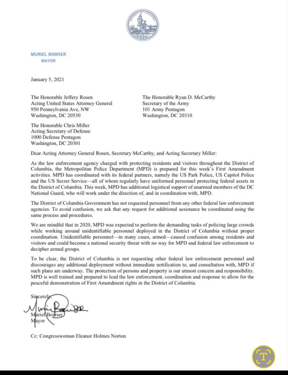 John M. Cameron (@johnrockshomes) on Twitter photo <a href="/SpeakerPelosi/">Nancy Pelosi</a> Here is the Mayor of DC's letter on 1/5/21 refusing the National Guard.
How can you tell when a CommunSocialist Democrat is lying? <a href="/SpeakerPelosi/">Nancy Pelosi</a> Here is the Mayor of DC's letter on 1/5/21 refusing the National Guard.
How can you tell when a CommunSocialist Democrat is lying?