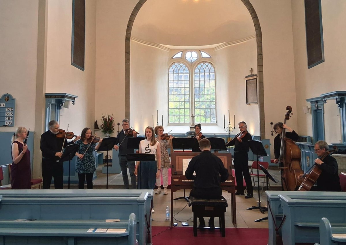 BachEnEdinburgh's tweet photo. Rehearsals have finished for tonight's concert.  You are welcome to join us at Canongate Kirk at 7.30pm for Vivaldi, Marcello, Bach and Handel https://t.co/SVtK9hAgjY