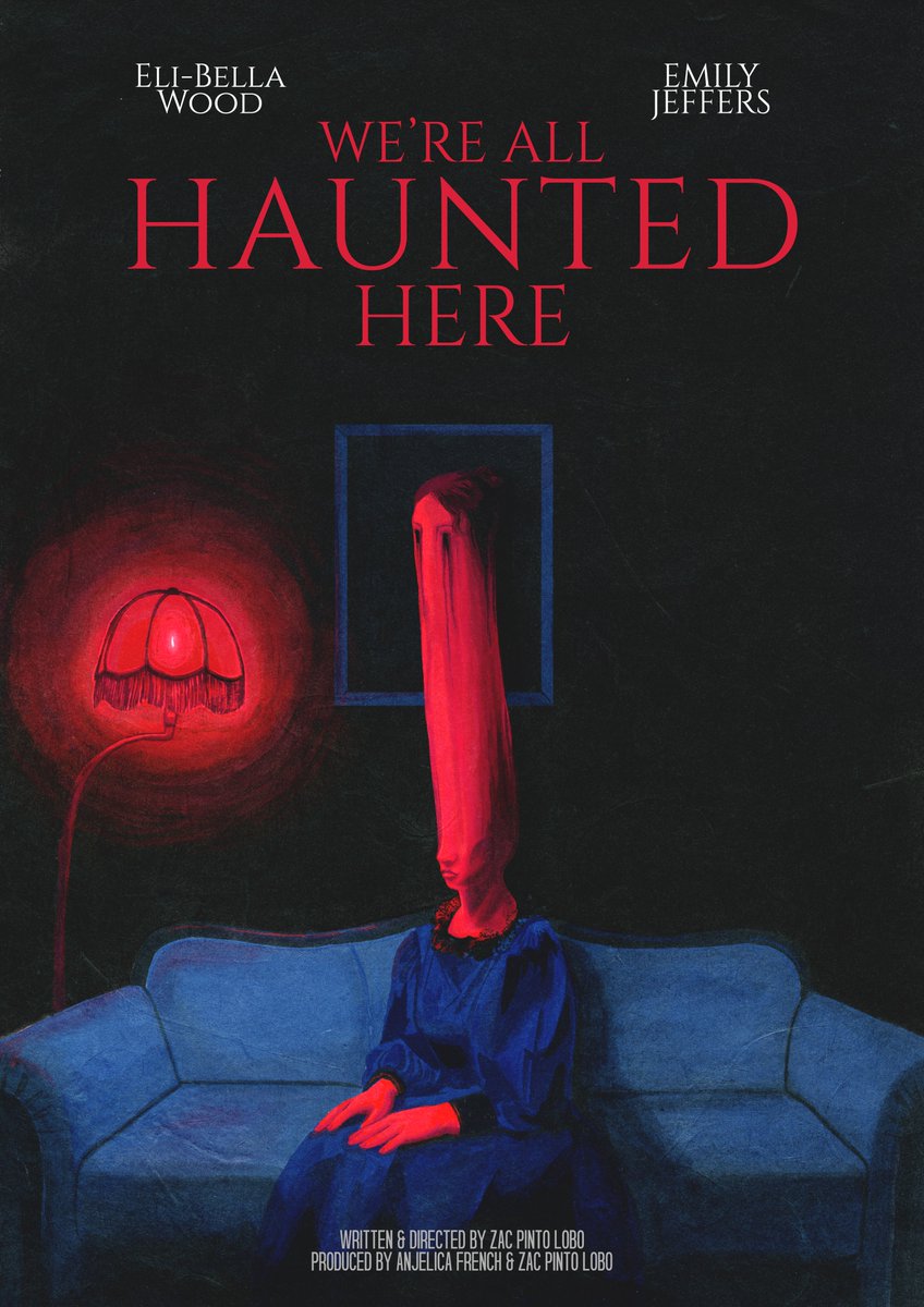 zac_pl's tweet photo. We’re All Haunted Here, my latest horror film. 

This original poster was hand painted by the immensely talented Julia Louise Pereira.

Coming soon.

#hauntedheremovie #torontofilm #indiehorror https://t.co/NoSJuTXRcj
