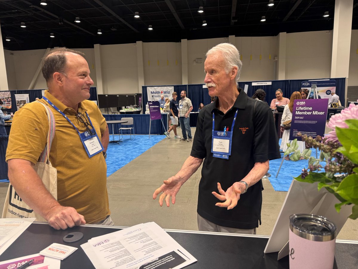 amermathsoc's tweet image. We had a great time at #MathFest, particularly at our Meet the Authors event! Thank you to everyone who stopped by!