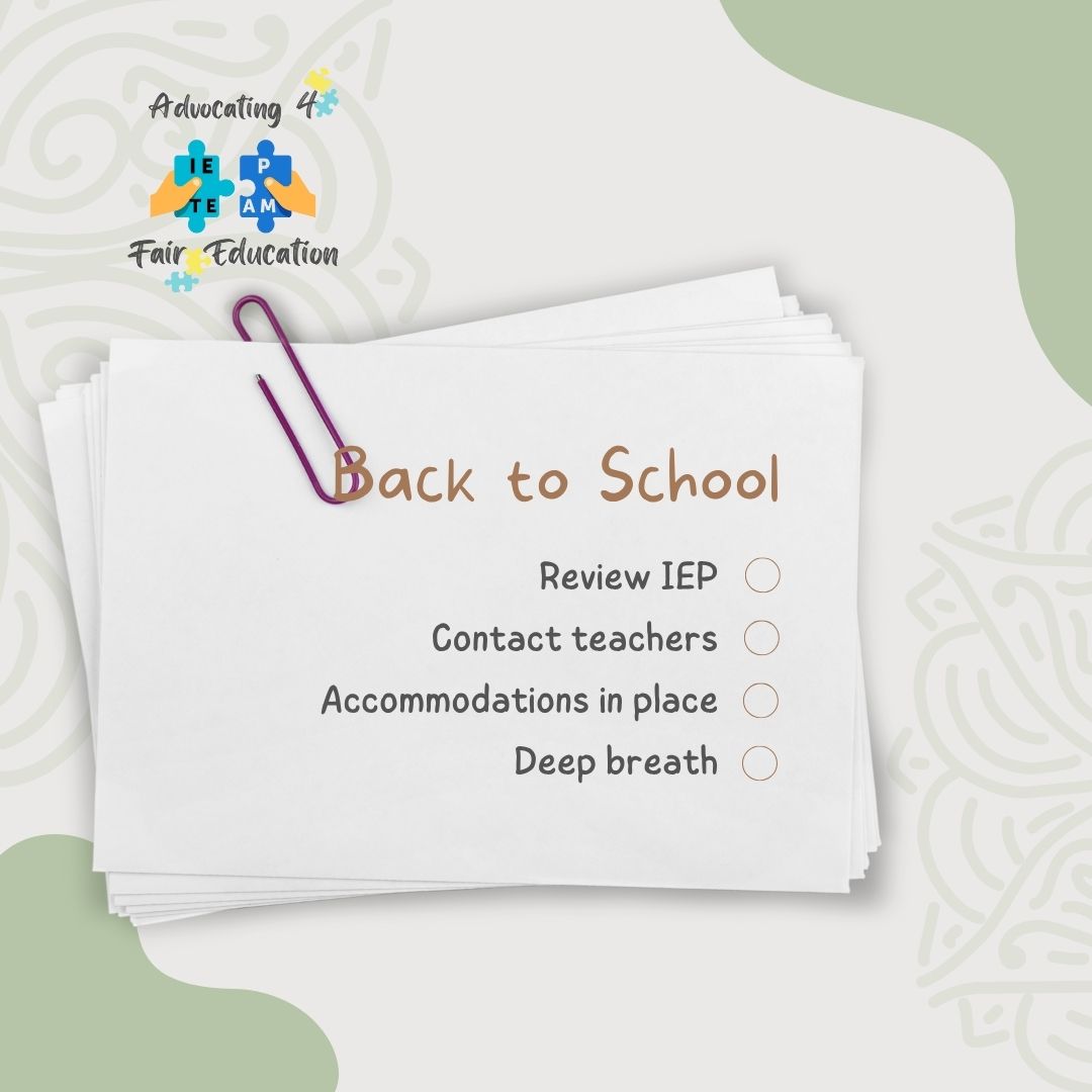 Back to school? Don’t forget the real checklist:
📄 Review IEP
📧 Contact teachers
✅ Accommodations ready
😌 Deep breath

💬 What’s your must-do before Day 1?
#IEP #504Plan #BackToSchool #ParentAdvocacy