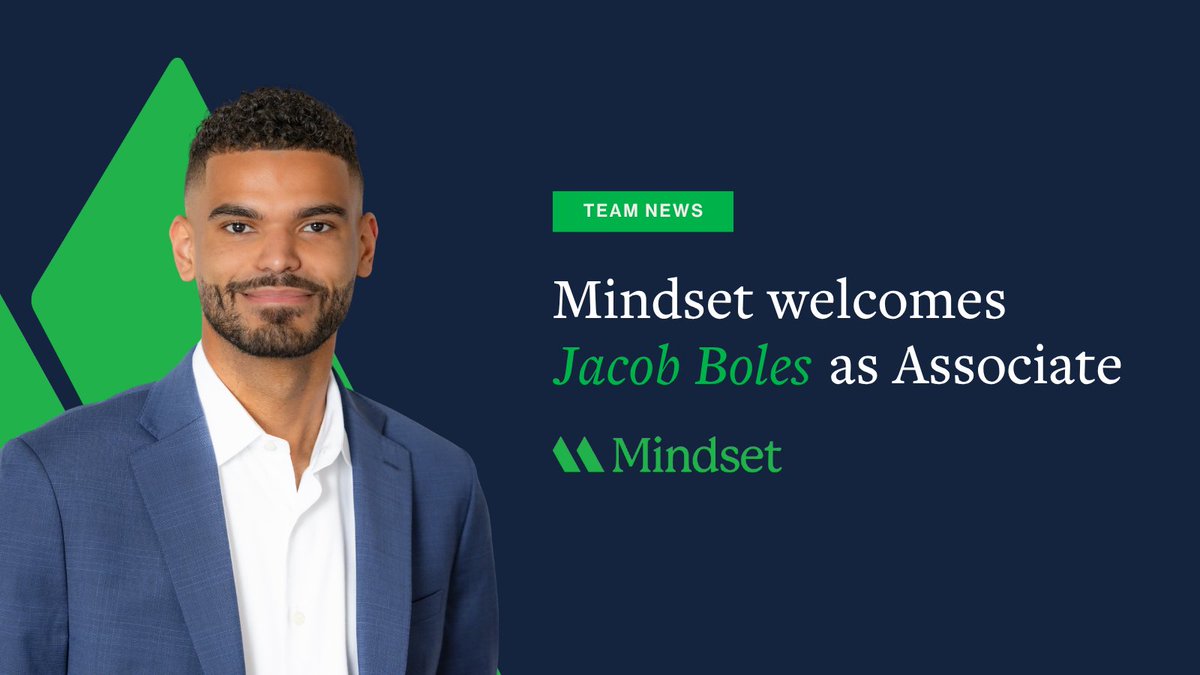 We're excited to welcome Jacob Boles to the Mindset team as an associate supporting our technology, telecom, AI, and competition practices.