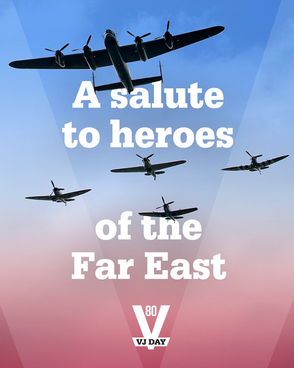 Iconic aircraft will join the nation’s tribute to veterans of the Far East campaign this Friday.  ✈️

Around 400 members of the UK Armed Forces will honour their predecessors on the 80th anniversary of #VJDay, at the National Memorial Arboretum. 🫡 🇬🇧

A tri-service Guard of