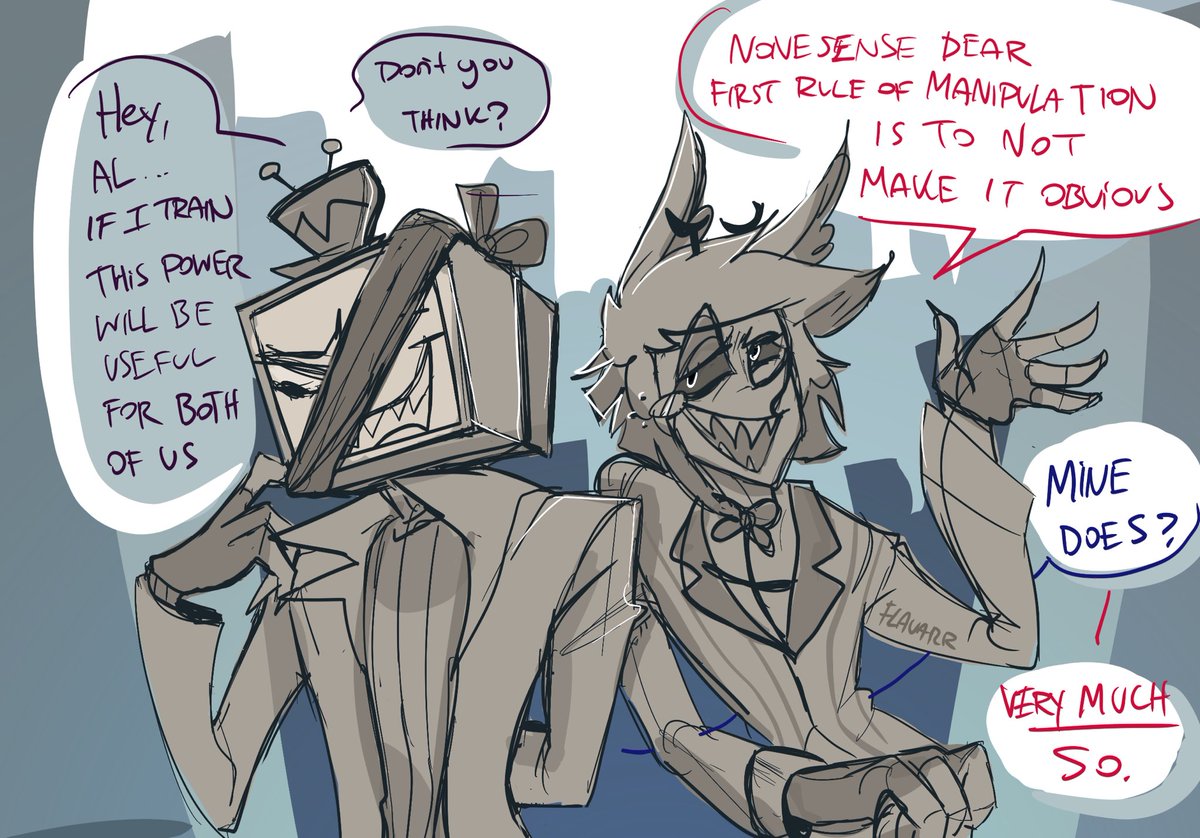 A lesson about manipulation 
More #blindfoldvox au!
#HazbinHotelFanart #radiosilence