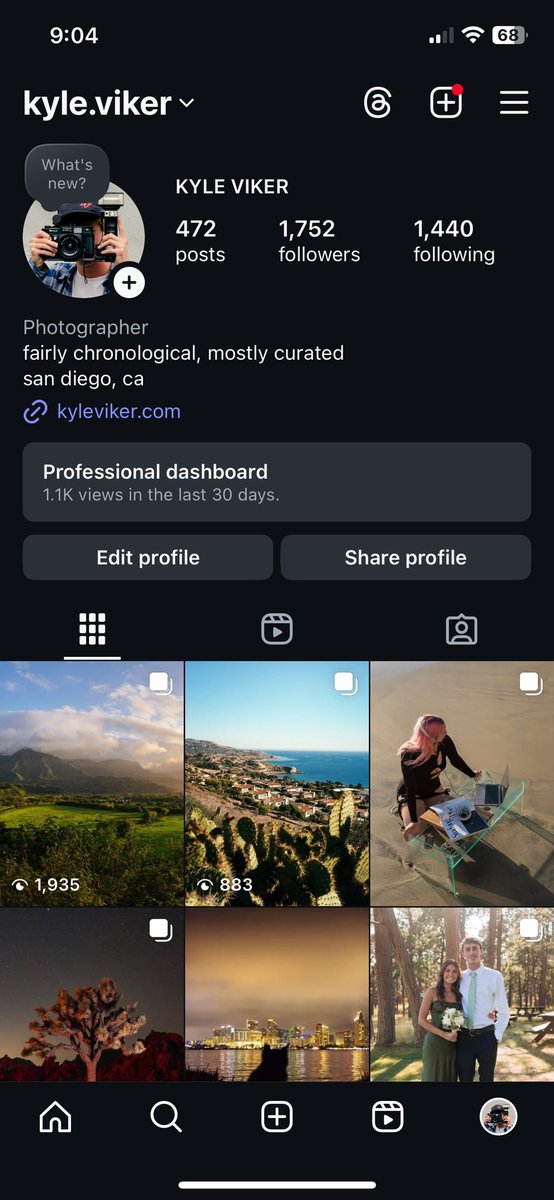 KyleViker's tweet photo. Casually eclipsed my Instagram following on @zora 😎 https://t.co/2F8lHG6aa0