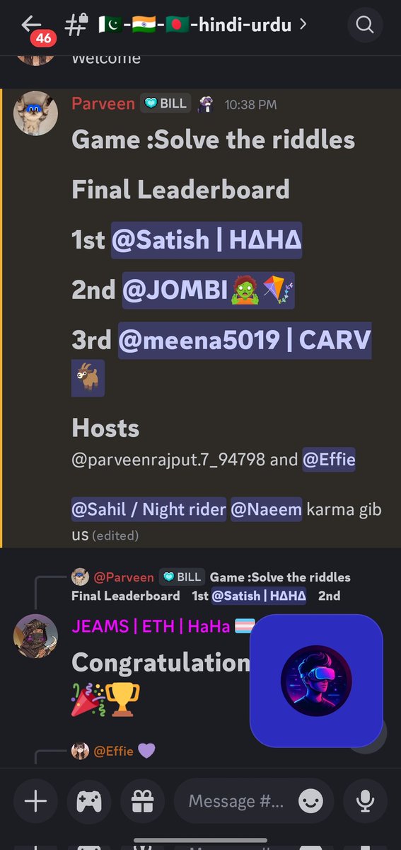 satishskda's tweet photo. 🏆 Victory Again 🏆
Just won the latest event in @haha_app 🎉

The community always keeps the vibes high.
 
Ready for the next challenge 🔥 https://t.co/8Js9P9wt68