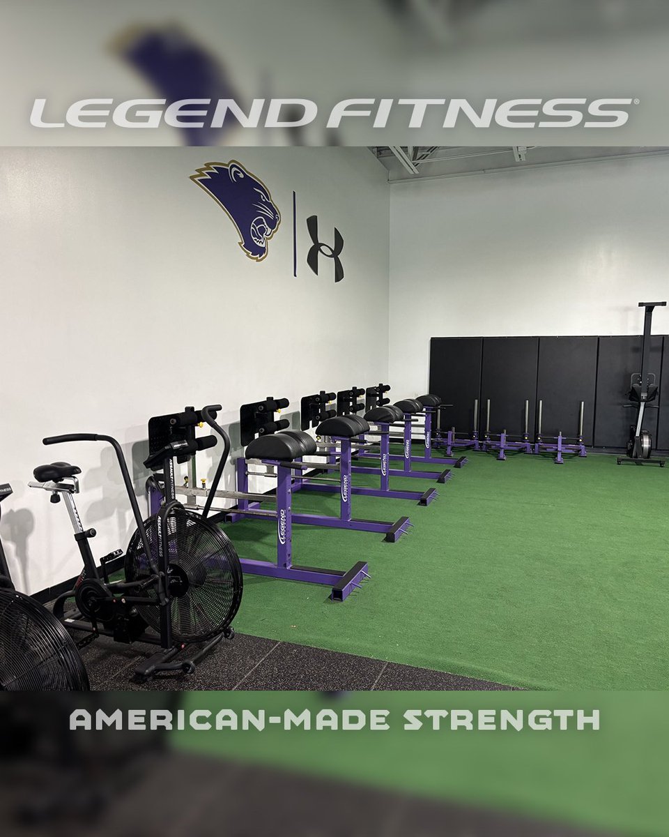 The @mckbearcats McKendree Sports Performance Center is full to the brim with #BearcatsUnleashed pride and #legendfitnessusa #strengthequipment 💜 This is 7500 square feet of excellence! 💪

#builttolast #americanmade #builtbylegend #mascotmonday #showcasespotlight