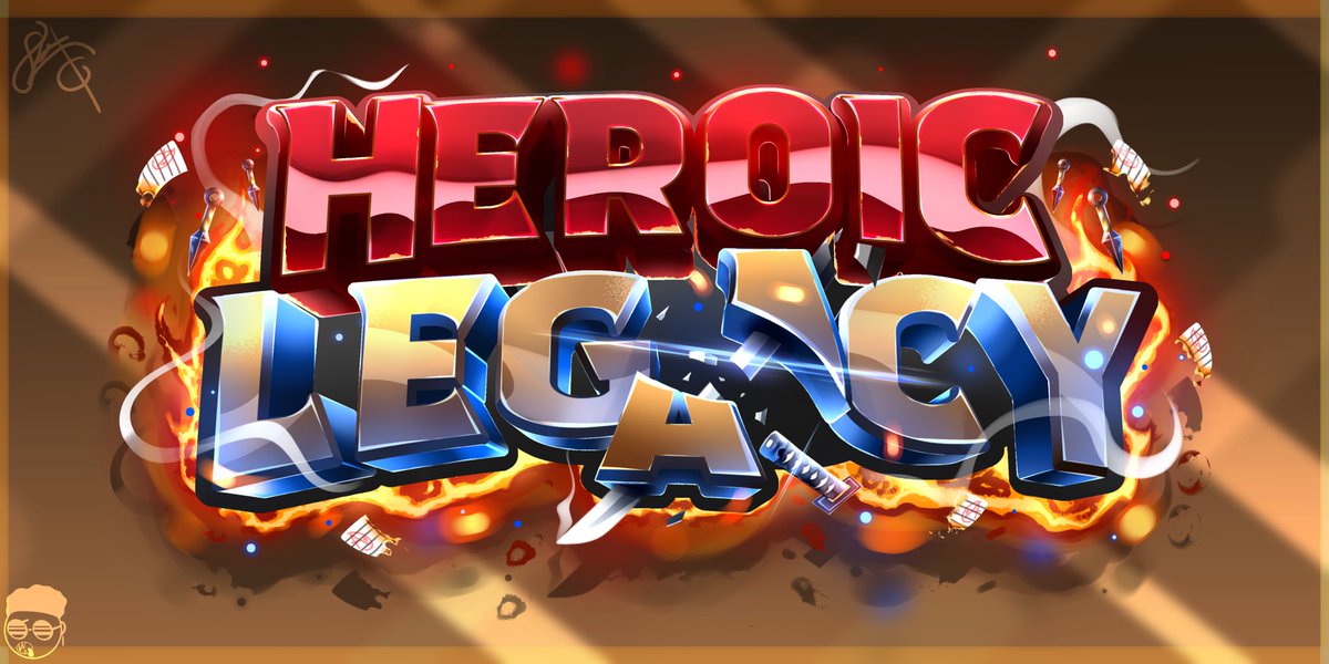 HEROIC LEGACY🦸🙊🔥

Check out new heroic legacy logo!😃

Commission for: <a href="/HeroicLegacy_/">Heroic Legacy</a> 

Discord: Limited_2x

Comms open✅💰

[#RobloxDev #roblox #robloxart #robloxlogo #art #logo #gamelogo #GraphicDesign ]

🚨Likes and retweets appreciated🚨