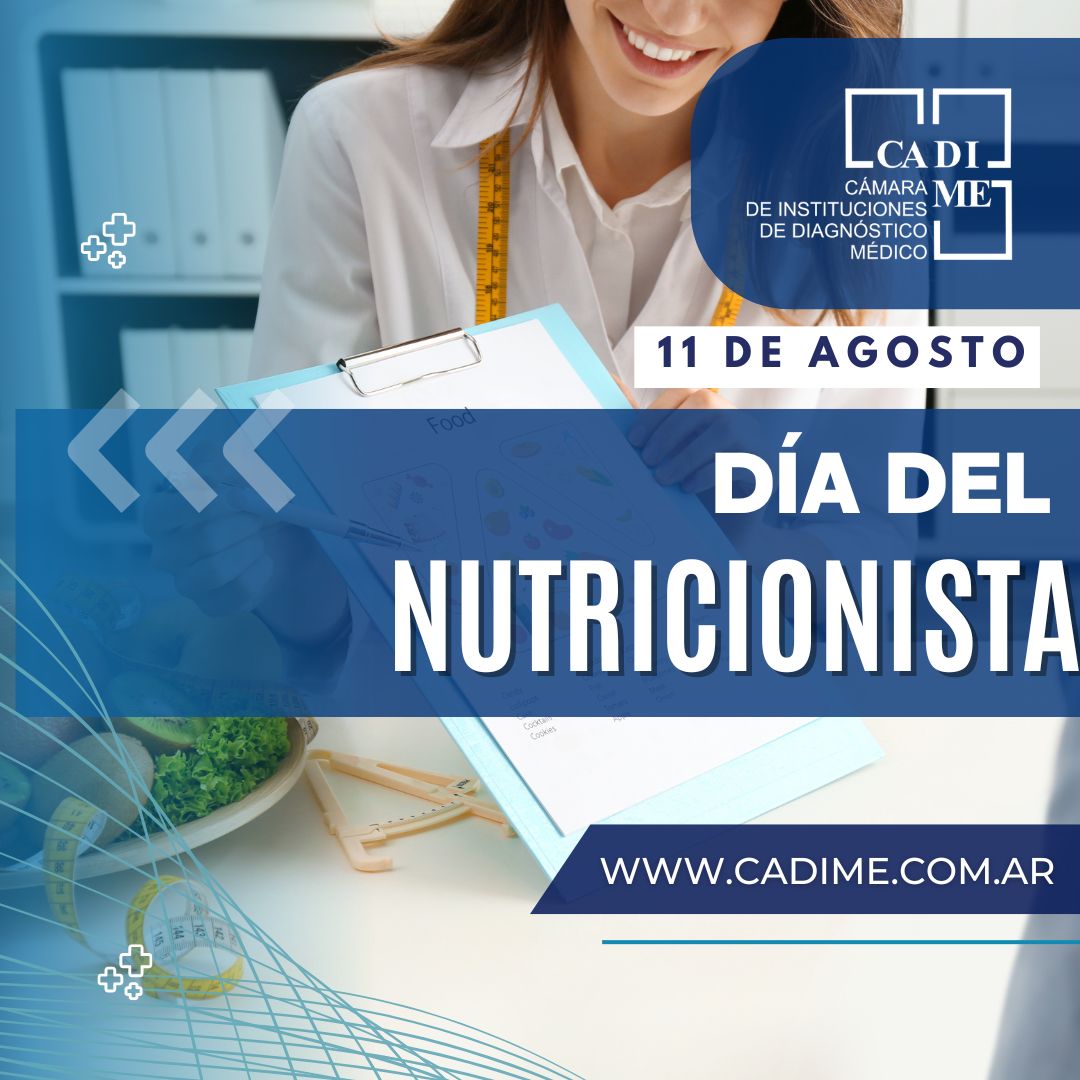 11 de agosto | Día del Nutricionista
CADIME reconoce y valora el rol fundamental del nutricionista en su ejercicio de asistir, promover, programar y dirigir regímenes de alimentación en base a su calidad nutricional, tanto en personas sanas como enfermas.

¡Feliz día!