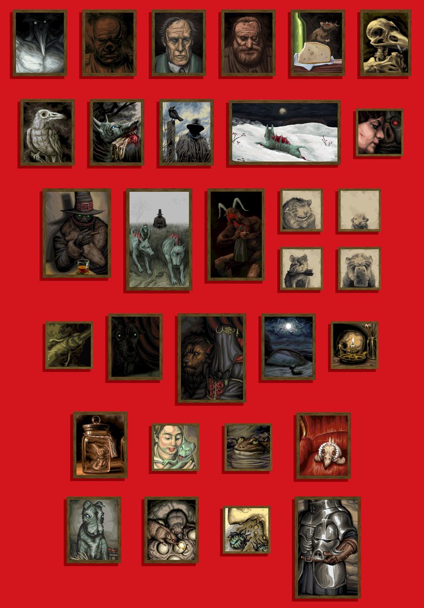 All of the Gloomwood paintings so far.