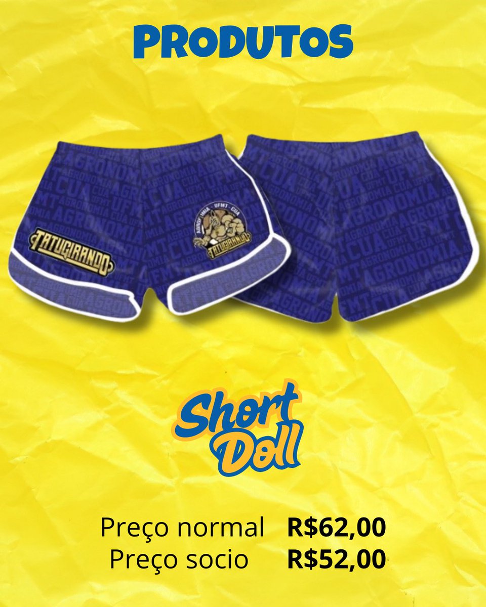 AAAATatugirando's tweet photo. Novos produtinhos da tatu 💙💛
.
Pedidos com Francisco Pinheiro 66984482167 https://t.co/UyIKx6ufmG