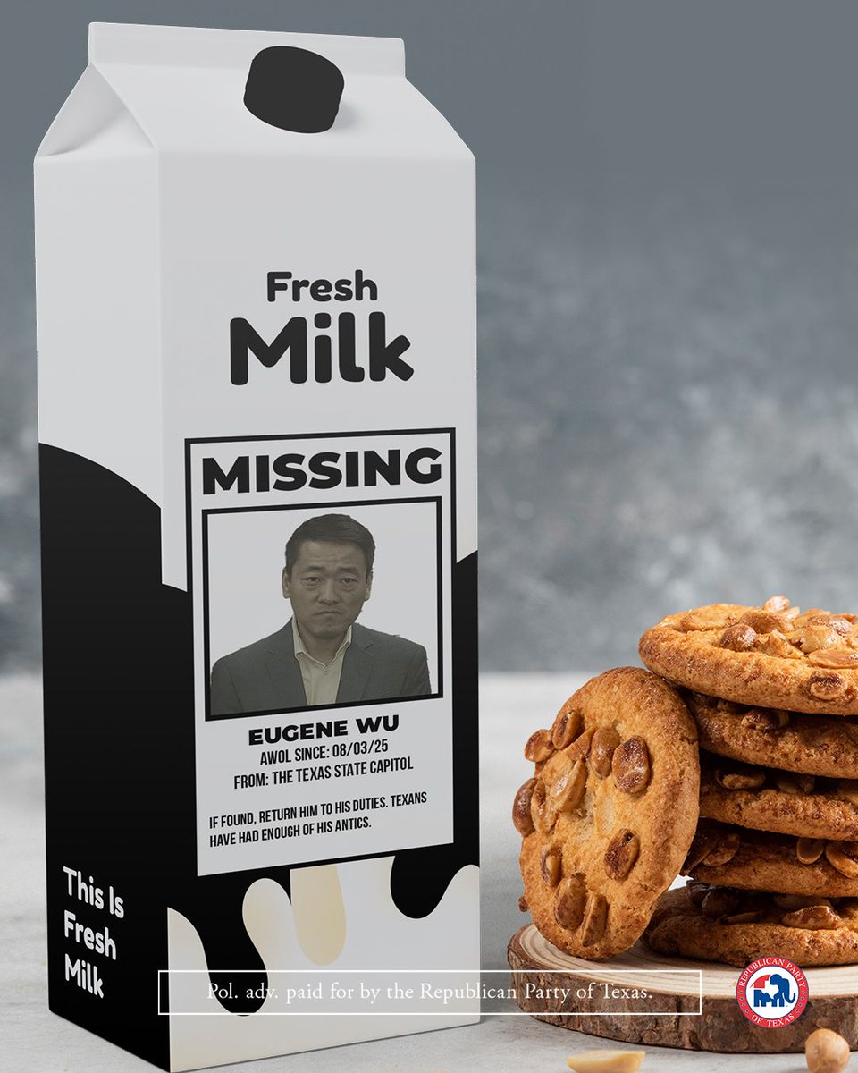 If found, return him to his duties. Texans have had enough of his antics.