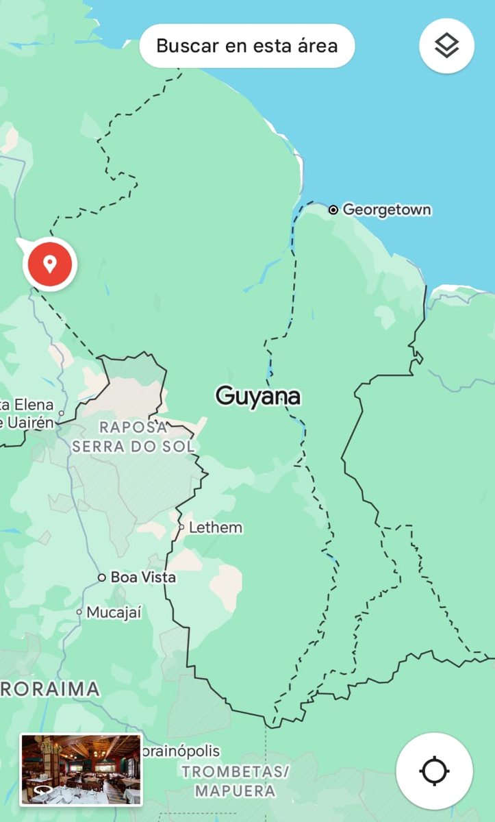 ReporteYa's tweet photo. #11Ago #Esequibo 
@ElMartilloVen: Google Maps identifica el territorio Esequibo como parte de Guyana, según su última actualización 1:53pm. https://t.co/IhNf7J38sn