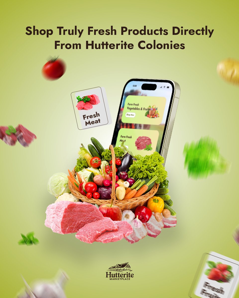 HutteriteMarket's tweet photo. Shop truly fresh products directly from Hutterite colonies!
Start shopping at https://t.co/1HLVxeYB5w and bring the best of Canadian harvest to your home.
#FreshFromTheColony #ShopLocalCanada #HutteriteMarketplace #FarmToTable #CanadianProduce #HutteriteColonies https://t.co/lo9fI21XhK