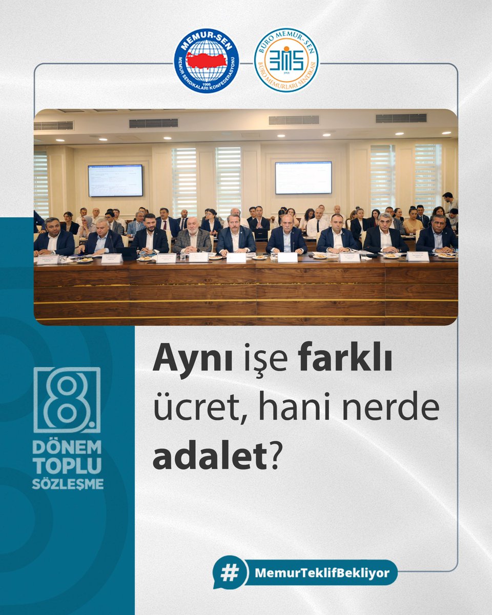 Aynı işe farklı ücret,
Hani nerde adalet?

#MemurTeklifBekliyor