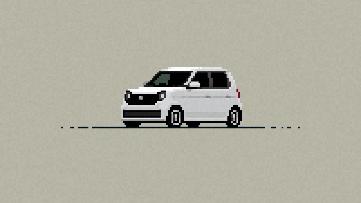 Honda N One 2022
Never sold outside Japan, but stealing hearts worldwide.

#pixelart #pixel #pixelcar #art #carillustration #carinstagram #cardrawing #etherfieldgames #etherfieldstudio #HondaNOne #Kei #Honda #HondaSensing