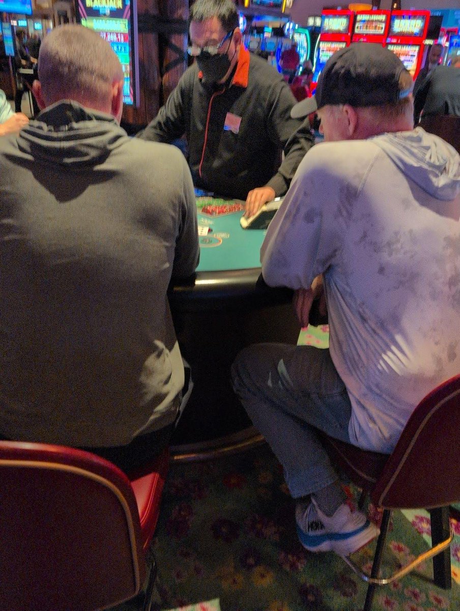 JCLedge's tweet photo. @MikeMutnansky This is probably the last time @kirkmin played blackjack, the night Cullinane took up 4 parking spots. Forgot the name of that dealer but he fucking crushed us https://t.co/1zxgLiLB8n