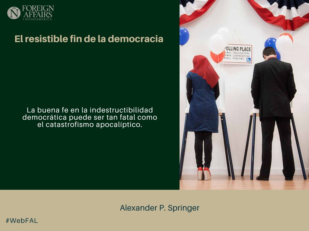 #LEE "El resistible fin de la democracia" de Alexander P. Springer en #WebFAL bit.ly/47ntmS7