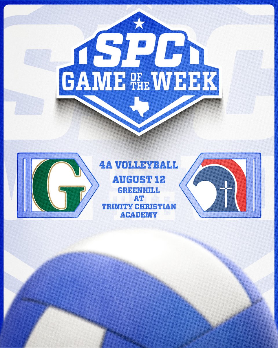 🏐 𝗦𝗣𝗖 𝟰𝗔 𝗚𝗔𝗠𝗘 𝗢𝗙 𝗧𝗛𝗘 𝗪𝗘𝗘𝗞🏐

Girls Volleyball
Greenhill 🆚 Trinity Christian
📅 Tuesday, August 12
🕕 6:00 PM