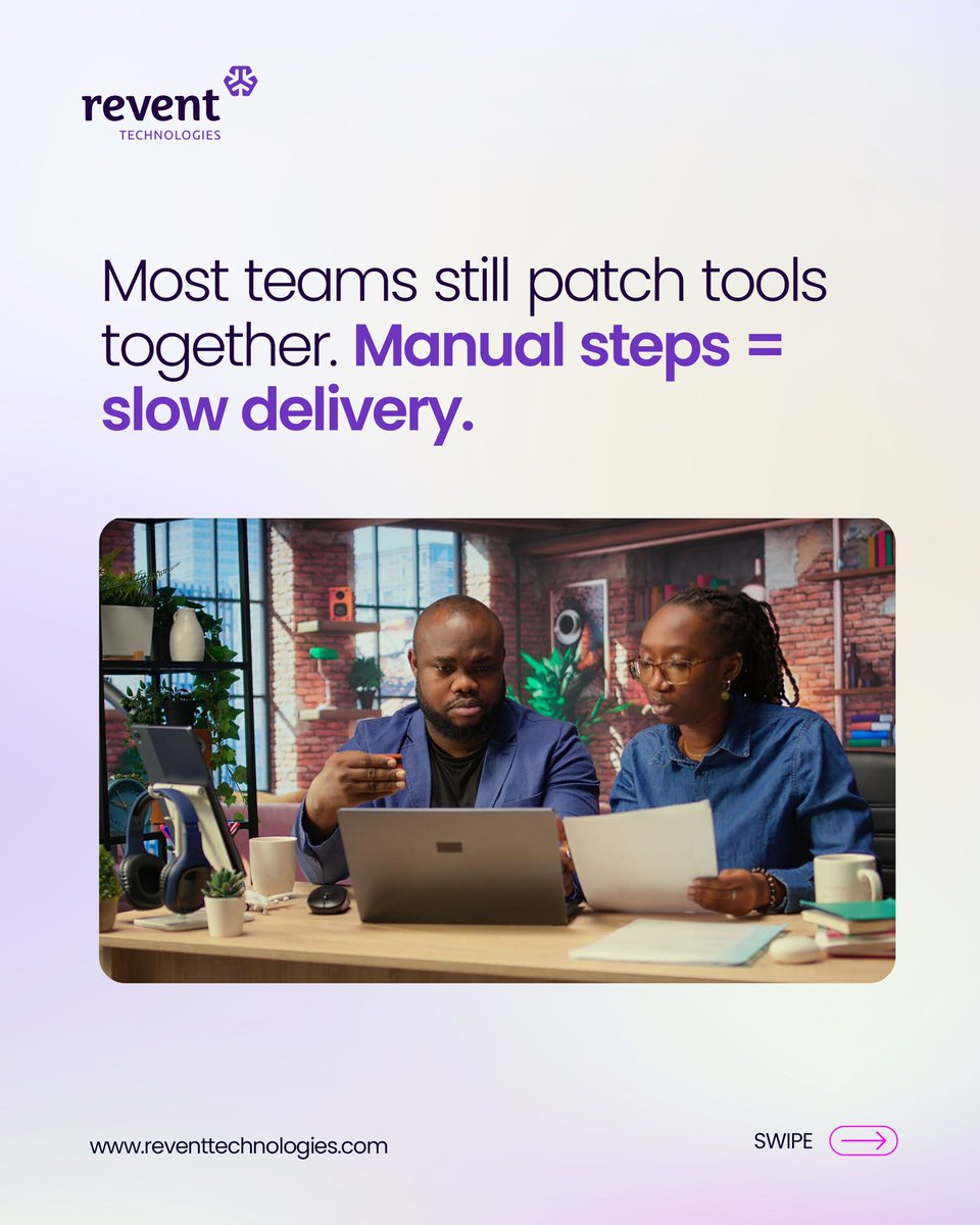 ReventTech's tweet image. 🚀 The tech world is moving fast and so should you.
Scalable, AI-ready workflows to keep your DevOps on top of its game.
Work smarter, deliver faster, and stay ahead.
#reventtechnologies #aitools #workflowautomation #devops