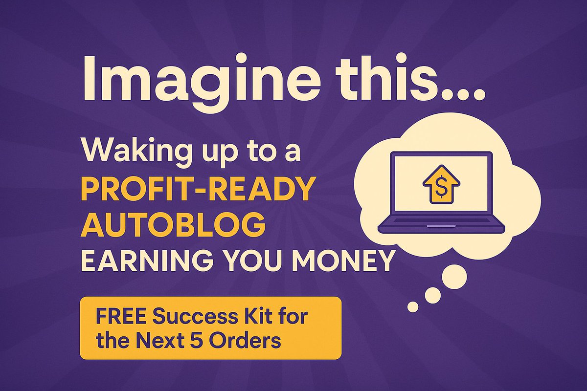 🚀 Turn your idea into a 24/7 earning machine!
I’ll build you a ready-to-earn Autoblog:
🎁 Bonus: Free Hosting (Premium) + Lifetime Support
First come, first serve! 🕒
🔗 fiverr.com/s/ZmeLDk4
🌐 linktr.ee/muhammadhamad
#PassiveIncome #OnlineBusiness #WordPress